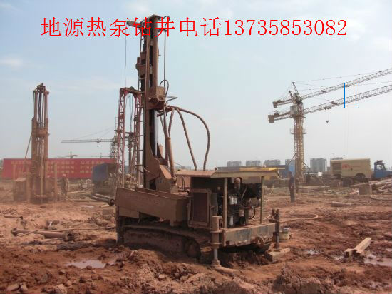 杭州富陽地源熱泵施工現(xiàn)場